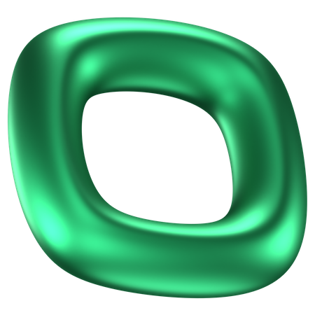 Square Ring Abstract Shape  3D Icon