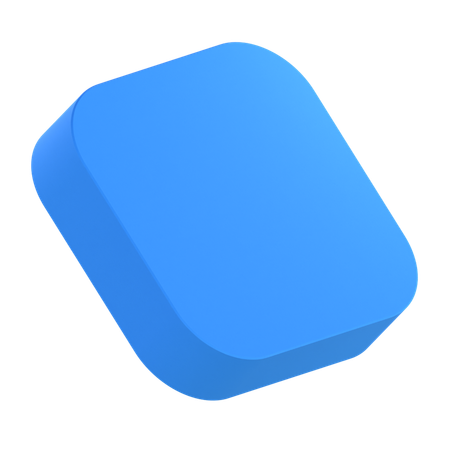 사각형  3D Icon
