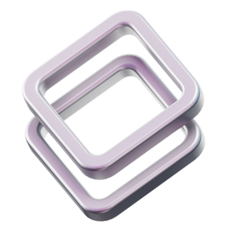 Square Stack  3D Icon