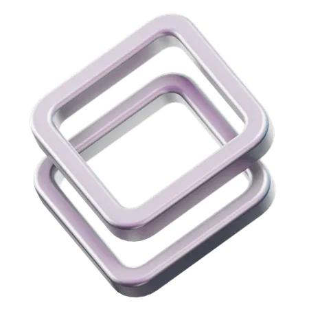 Square Stack  3D Icon