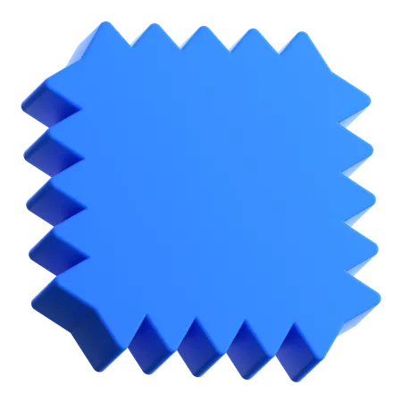 Square Stamp  3D Icon