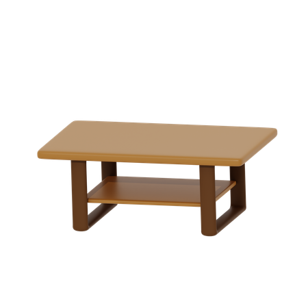 Square Table  3D Icon