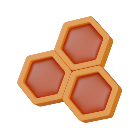 Squared Honeycomb  3D Icon