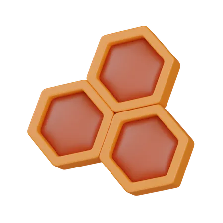 Squared Honeycomb  3D Icon