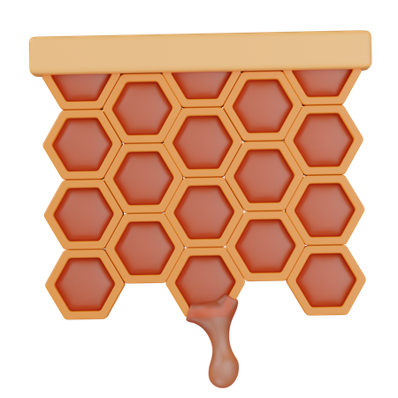 Squared Honeycomb  3D Icon