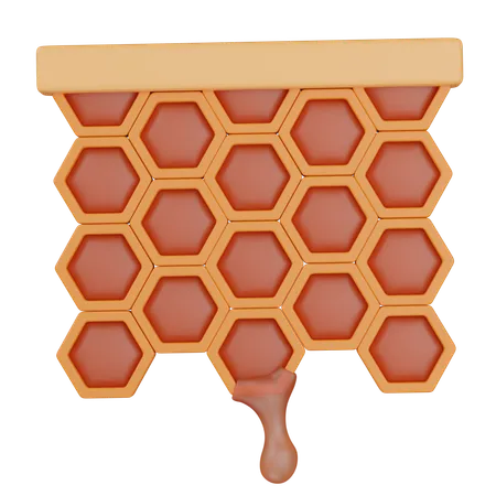 Squared Honeycomb  3D Icon