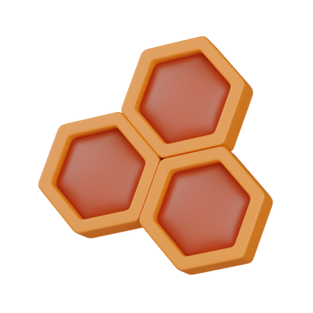 Squared Honeycomb  3D Icon