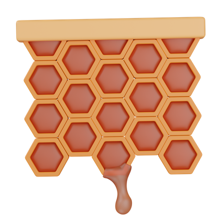 Squared Honeycomb  3D Icon