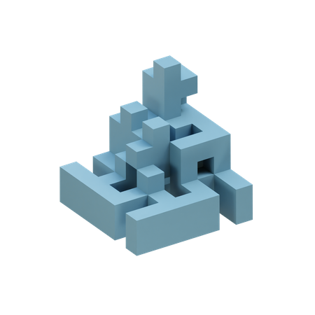 Squarefan Cell Fracture  3D Icon