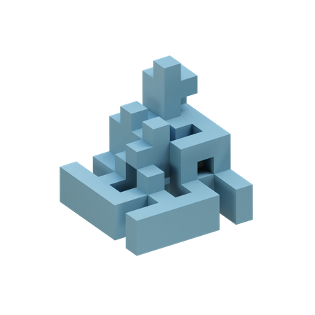 Squarefan Cell Fracture  3D Icon
