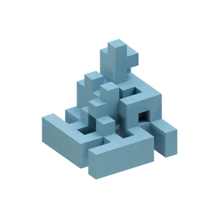 Squarefan Cell Fracture  3D Icon