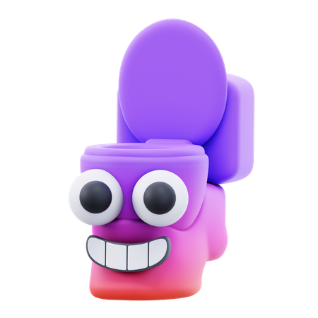 Squat Toilet  3D Icon