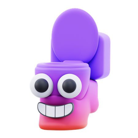 Squat Toilet  3D Icon