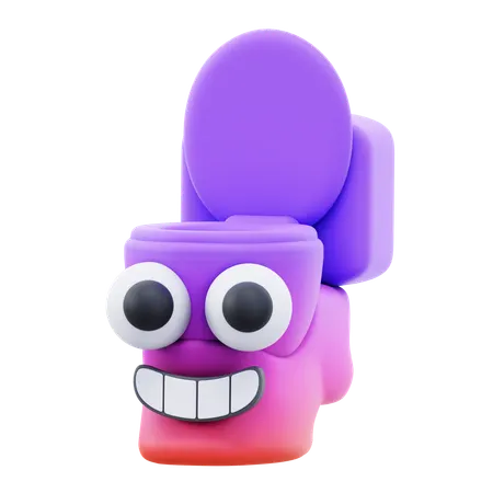Squat Toilet  3D Icon
