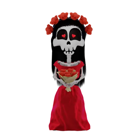Katrina squelette  3D Illustration