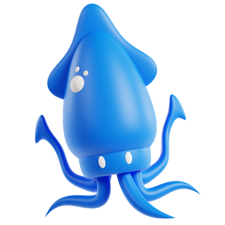 Squid  3D Icon