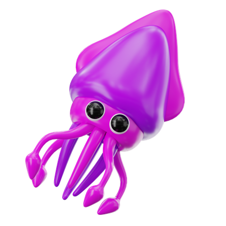 Squid  3D Icon