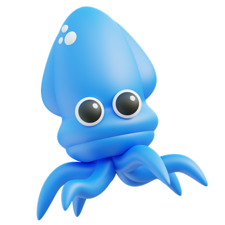 Squid  3D Icon