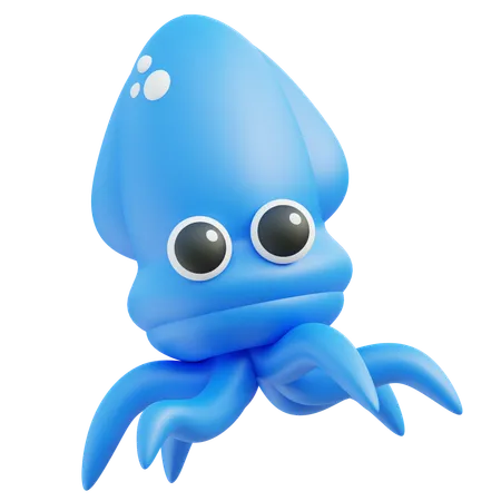 Squid  3D Icon