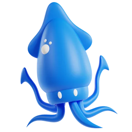 Squid  3D Icon