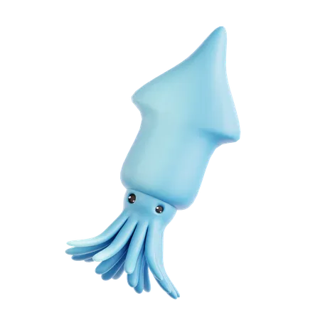 Squid  3D Icon