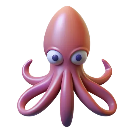 Squid  3D Icon