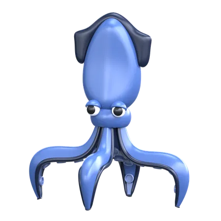 Squid  3D Icon