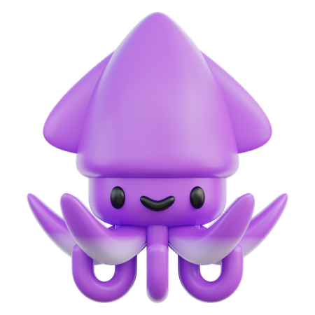 Squid  3D Icon