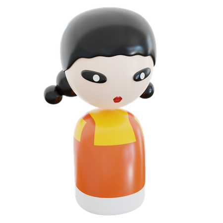 Squid Game Doll  3D Icon