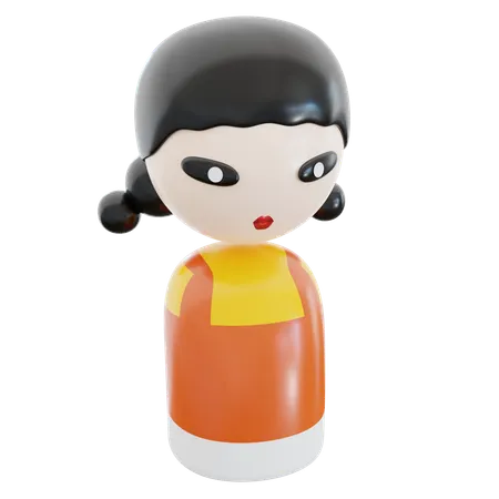 Squid Game Doll  3D Icon