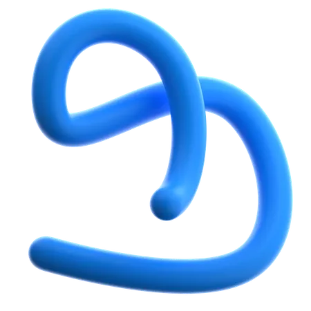 Squiggly Line  3D Icon