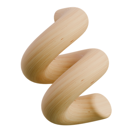 Squiggly Line  3D Icon