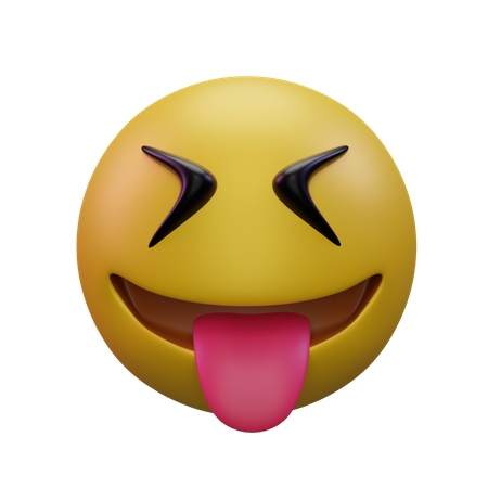 Squinting Face With Tongue  3D Icon