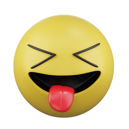 Squinting Face with Tongue  3D Icon