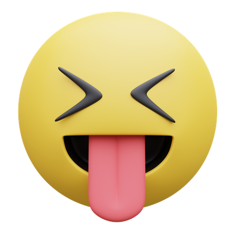 Squinting Face With Tongue  3D Icon
