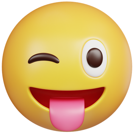 Squinting Tongue Emoji  3D Icon