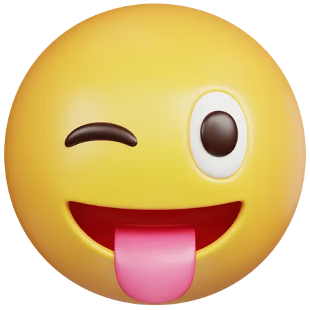 Squinting Tongue Emoji  3D Icon