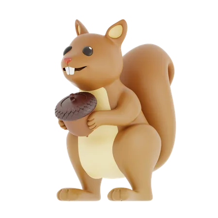Squirrel  3D Icon