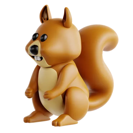 Squirrel  3D Icon