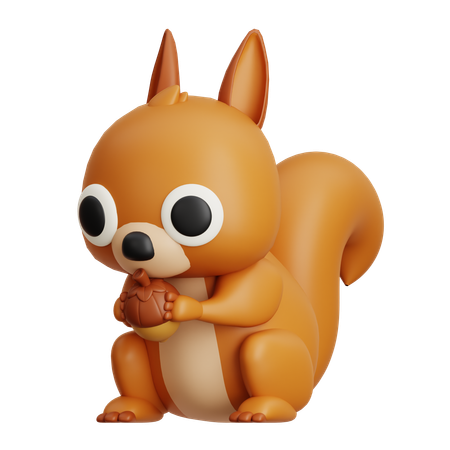 Squirrel  3D Icon