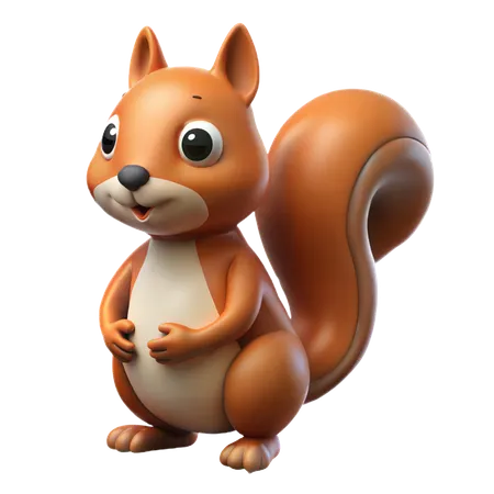 Squirrel  3D Icon