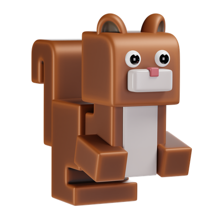 Squirrel  3D Icon