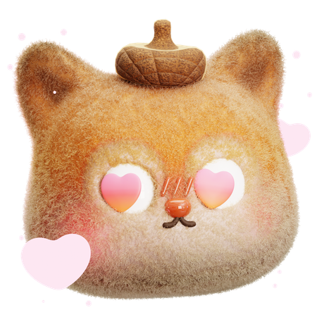 Squirrel Loving  3D Icon