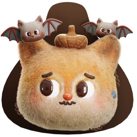 Squirrel Scared  3D Icon