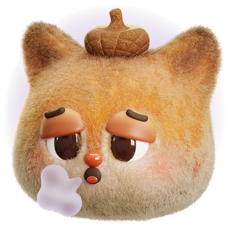 Squirrel Sigh  3D Icon