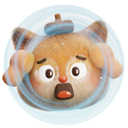 Squirrel Surprise  3D Icon