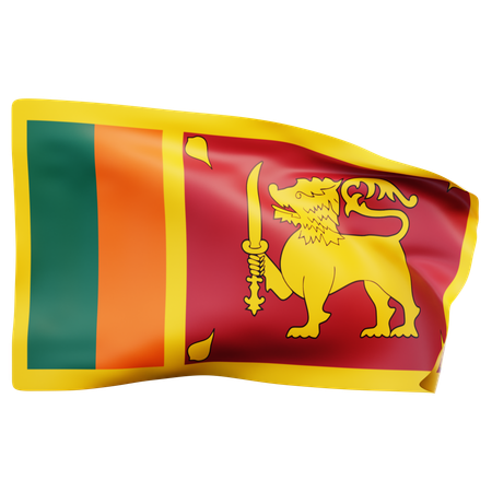 Sri Lanka Flag  3D Icon