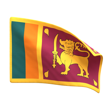 Sri Lanka Flag  3D Icon