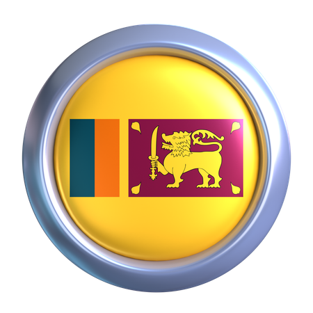 Sri Lanka Flag Emblem  3D Icon