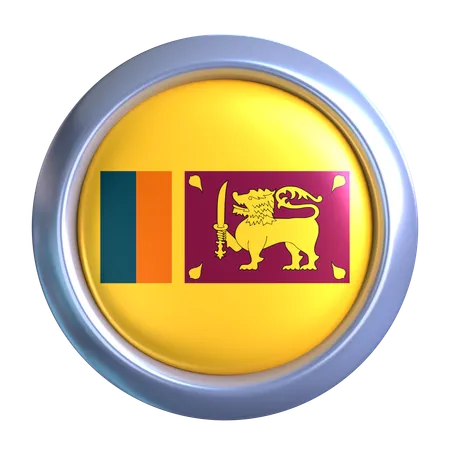 Sri Lanka Flag Emblem  3D Icon
